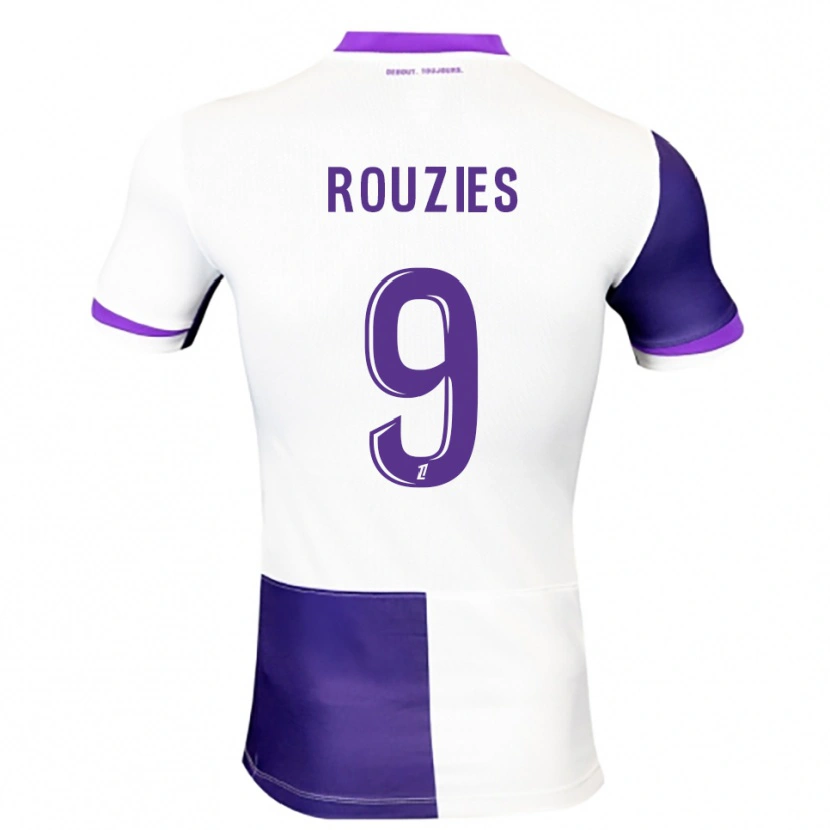 Danxen Hombre Camiseta Manon Rouzies #9 Morado Blanco 1ª Equipación 2025/26 La Camisa México
