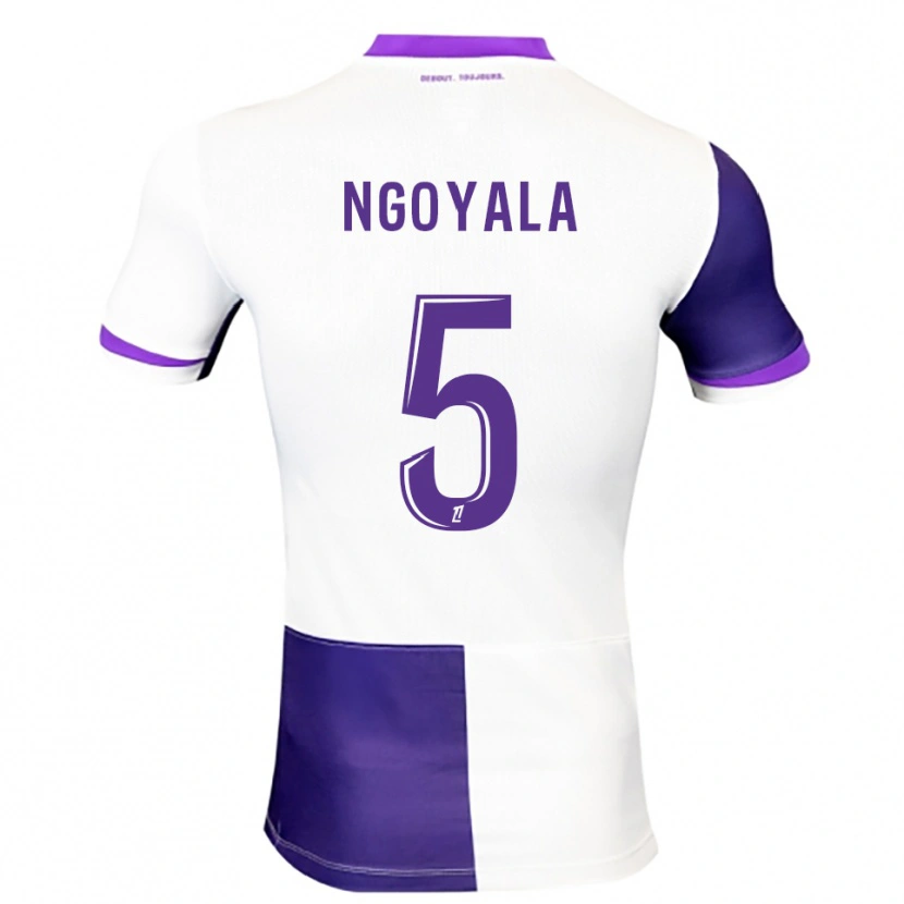 Danxen Hombre Camiseta Frédéric Efuele Ngoyala #5 Morado Blanco 1ª Equipación 2025/26 La Camisa México