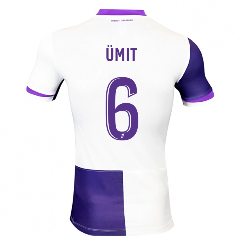 Danxen Hombre Camiseta Ümit Akdağ #6 Morado Blanco 1ª Equipación 2025/26 La Camisa México
