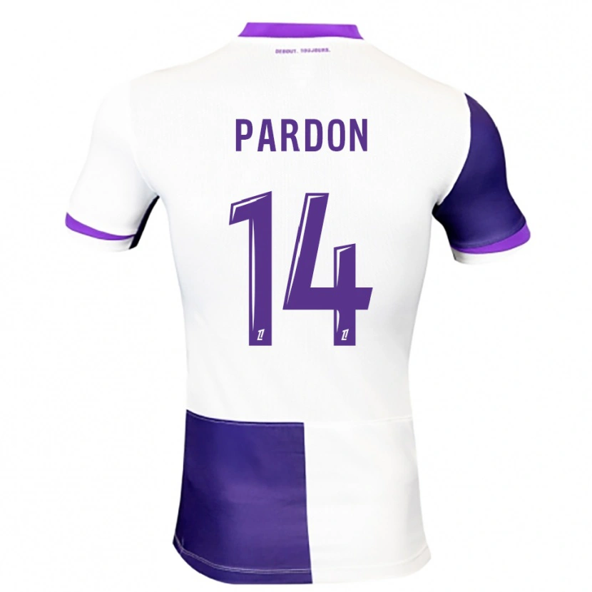 Danxen Hombre Camiseta Pauline Pardon #14 Morado Blanco 1ª Equipación 2025/26 La Camisa México
