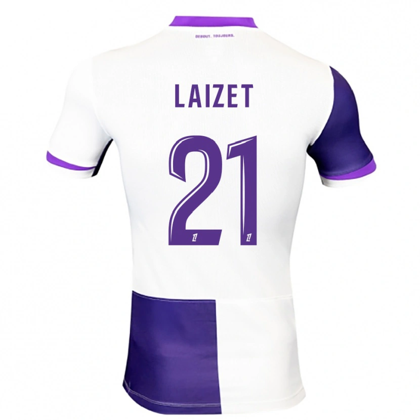 Danxen Hombre Camiseta Emma Laizet #21 Morado Blanco 1ª Equipación 2025/26 La Camisa México