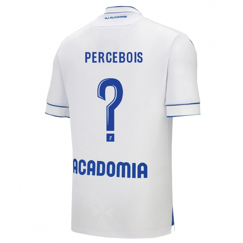 Danxen Hombre Camiseta Marie Percebois #0 Blanco Azul 1ª Equipación 2025/26 La Camisa México