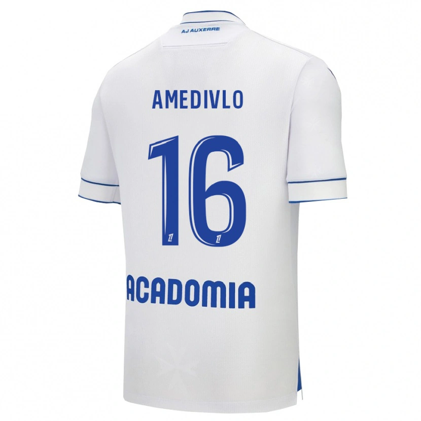 Danxen Hombre Camiseta Rayann Amedivlo #16 Blanco Azul 1ª Equipación 2025/26 La Camisa México