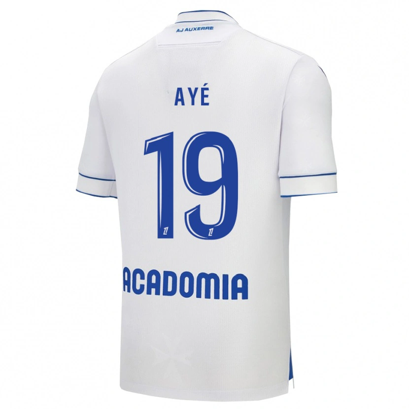 Danxen Hombre Camiseta Florian Ayé #19 Blanco Azul 1ª Equipación 2025/26 La Camisa México