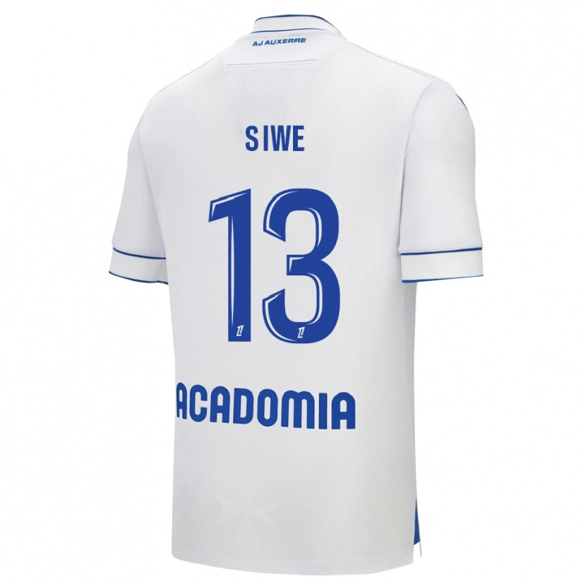 Danxen Hombre Camiseta Telli Siwe #13 Blanco Azul 1ª Equipación 2025/26 La Camisa México