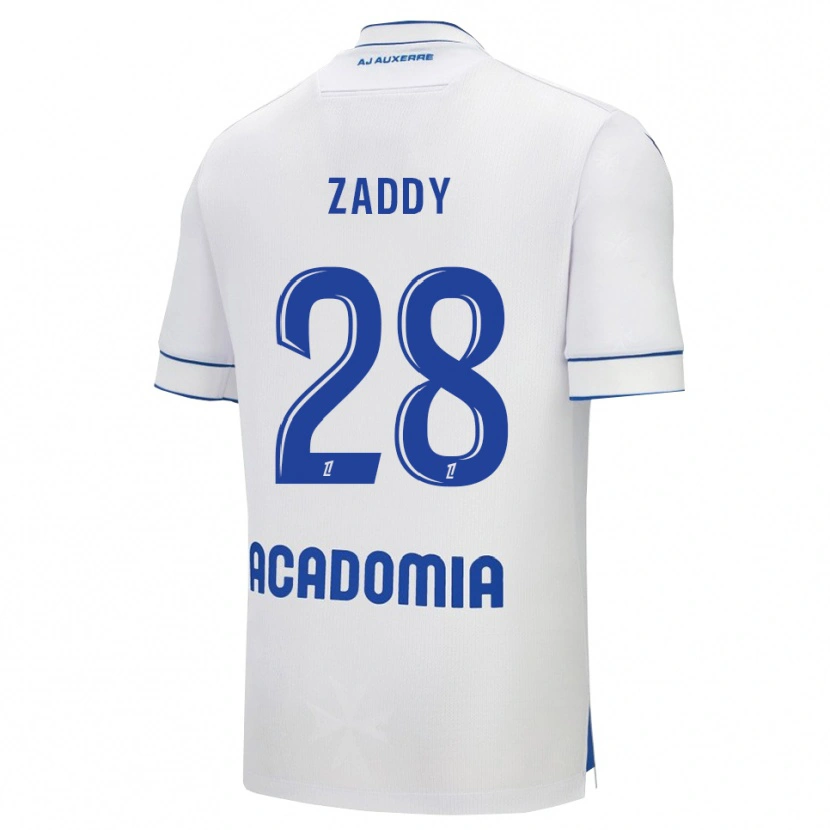 Danxen Hombre Camiseta Yvan Zaddy #28 Blanco Azul 1ª Equipación 2025/26 La Camisa México