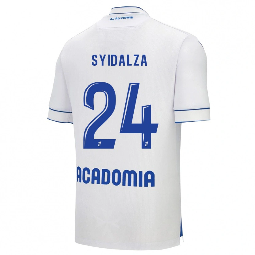 Danxen Hombre Camiseta Denelzo Syidalza #24 Blanco Azul 1ª Equipación 2025/26 La Camisa México