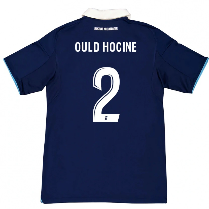 Danxen Hombre Camiseta Célina Ould Hocine #2 Azul Oscuro Blanco 1ª Equipación 2025/26 La Camisa México
