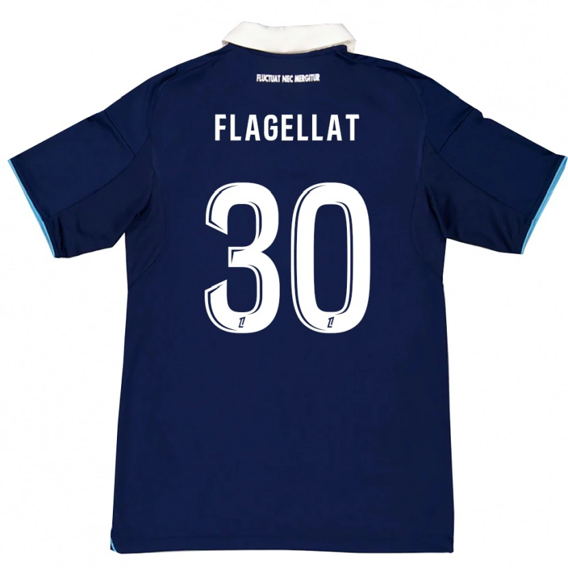 Danxen Hombre Camiseta Alizée Flagellat #30 Azul Oscuro Blanco 1ª Equipación 2025/26 La Camisa México