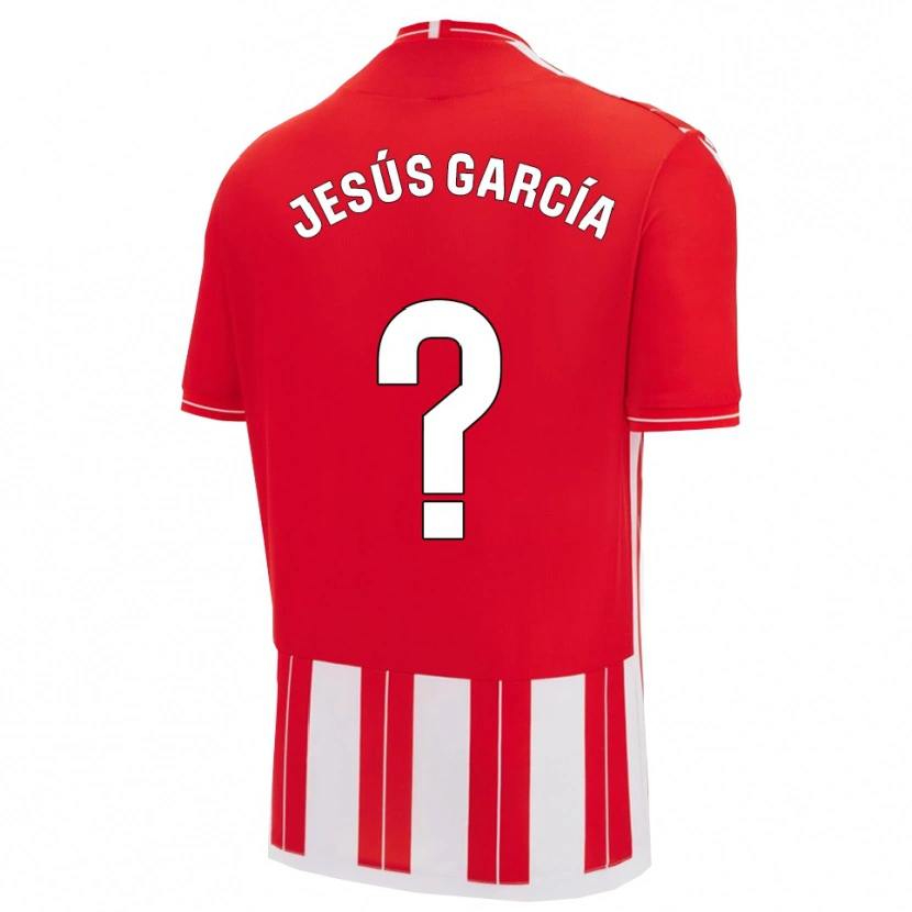 Danxen Hombre Camiseta Jesús García #0 Rojo Blanco 1ª Equipación 2025/26 La Camisa México