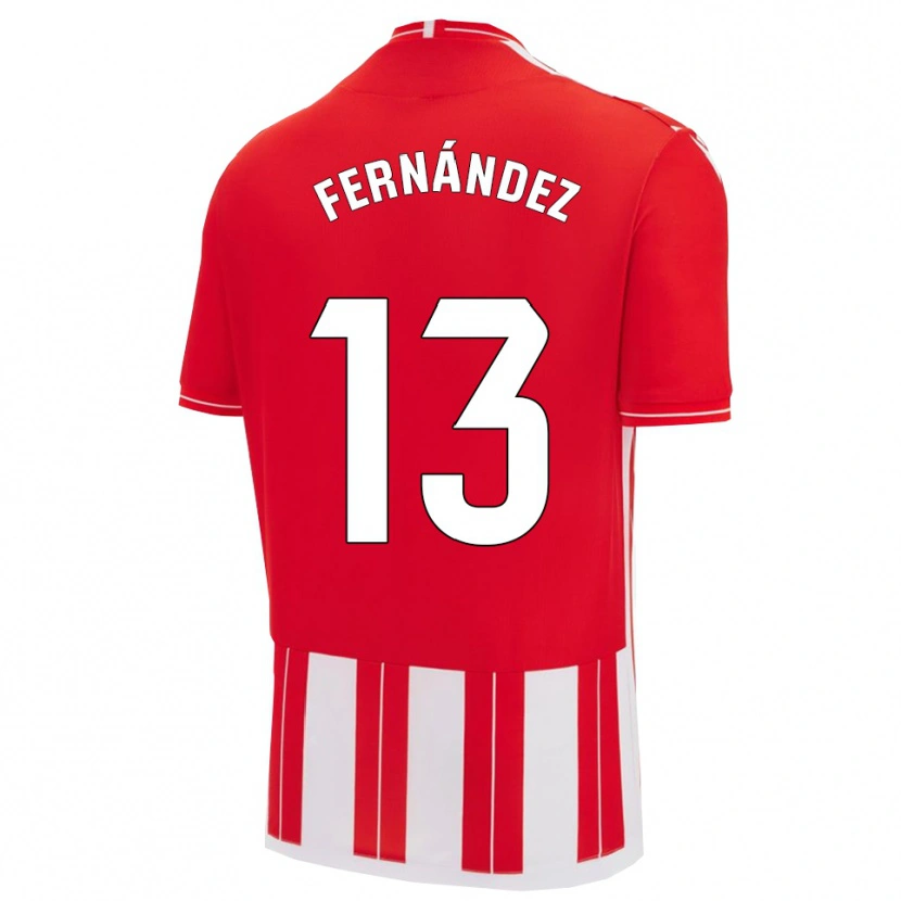 Danxen Hombre Camiseta Andrés Fernández #13 Rojo Blanco 1ª Equipación 2025/26 La Camisa México