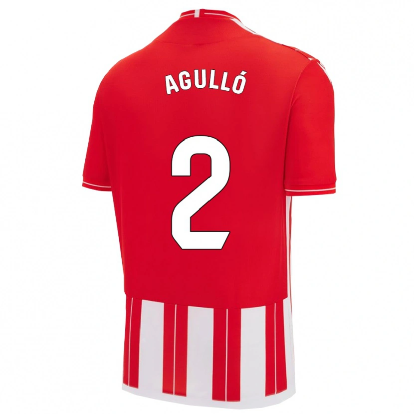 Danxen Hombre Camiseta Vicente Agulló #2 Rojo Blanco 1ª Equipación 2025/26 La Camisa México