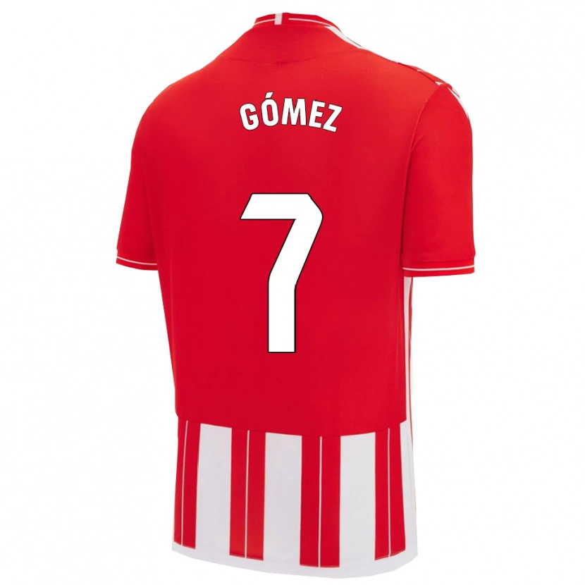 Danxen Hombre Camiseta Valen Gómez #7 Rojo Blanco 1ª Equipación 2025/26 La Camisa México