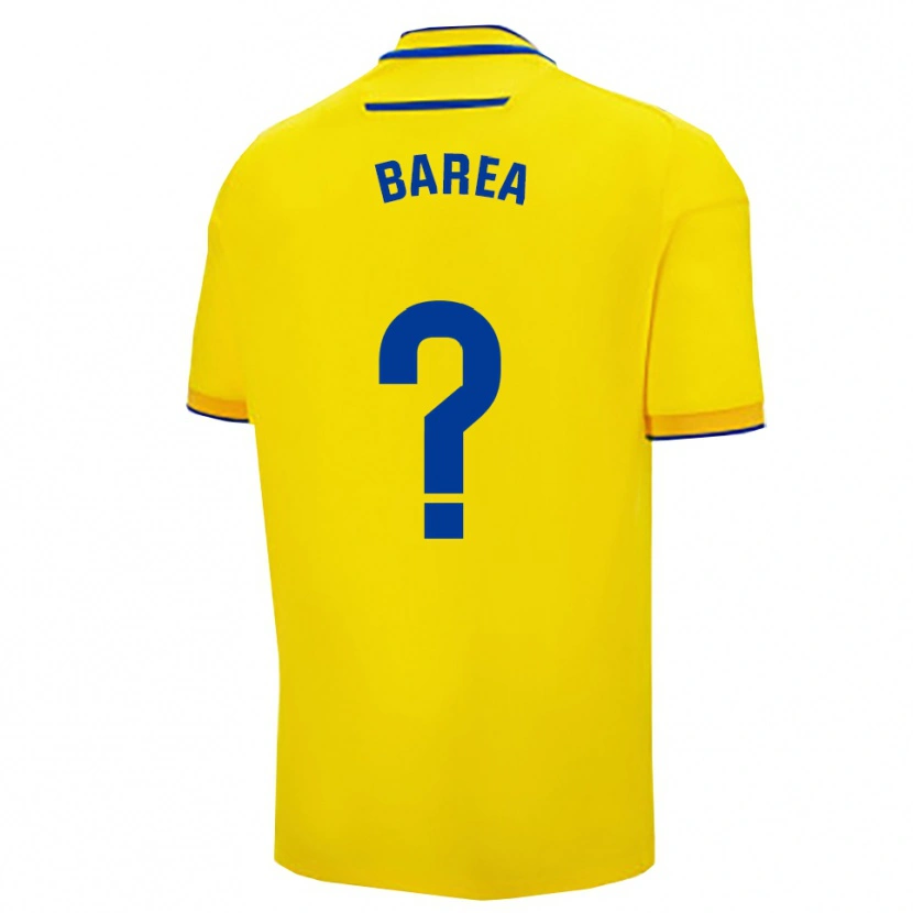 Danxen Hombre Camiseta Pablo Barea #0 Amarillo Marino 1ª Equipación 2025/26 La Camisa México