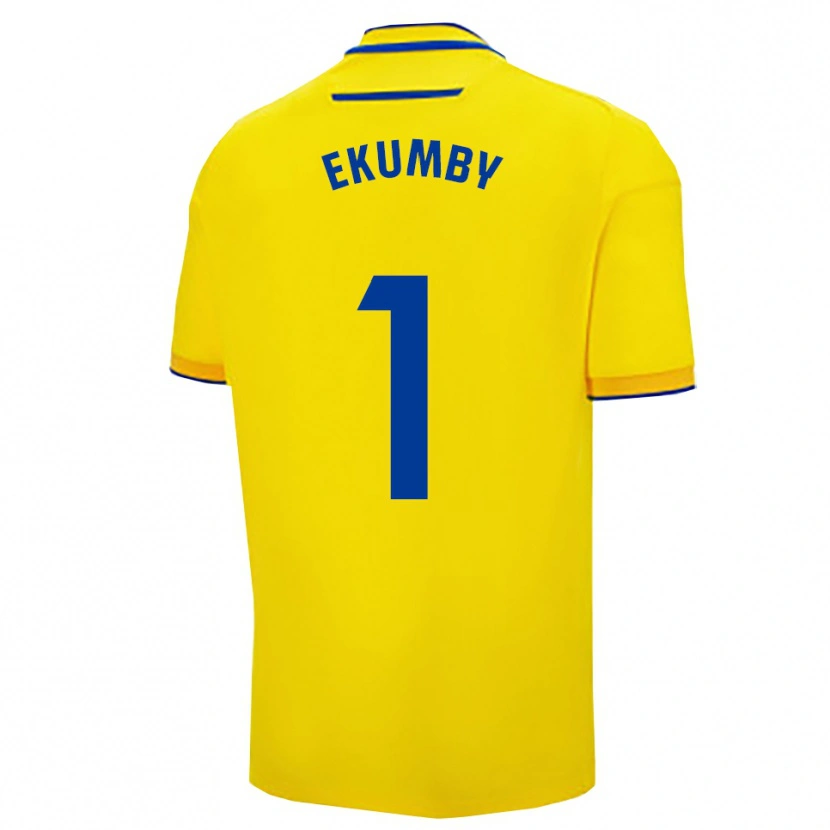 Danxen Hombre Camiseta Ekumby #1 Amarillo Marino 1ª Equipación 2025/26 La Camisa México