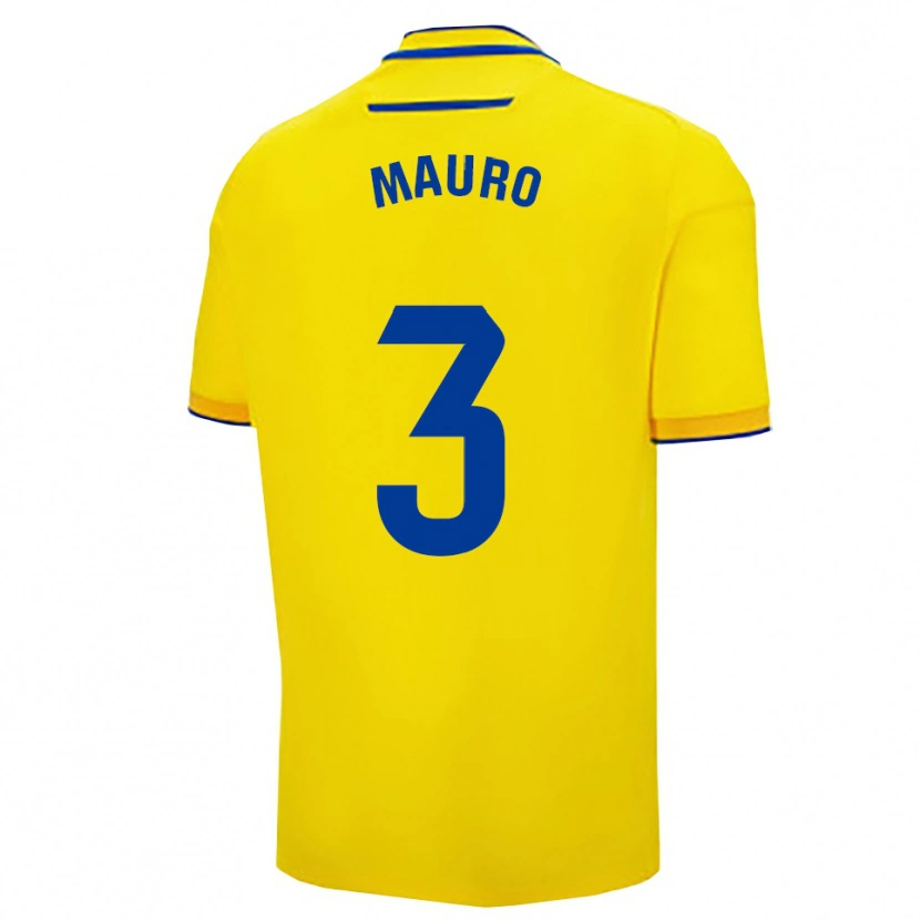 Danxen Hombre Camiseta Kai Mauro #3 Amarillo Marino 1ª Equipación 2025/26 La Camisa México