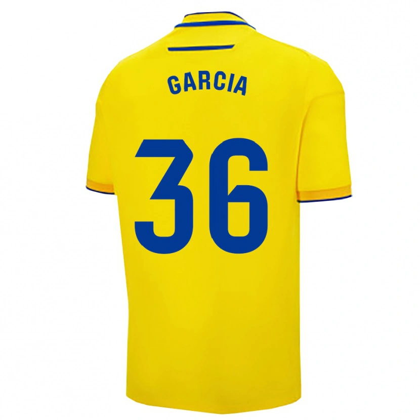 Danxen Hombre Camiseta David García #36 Amarillo Marino 1ª Equipación 2025/26 La Camisa México