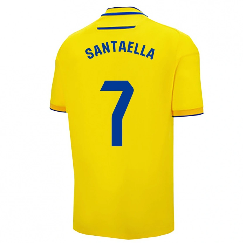 Danxen Hombre Camiseta Natalia Santaella Picón #7 Amarillo Marino 1ª Equipación 2025/26 La Camisa México