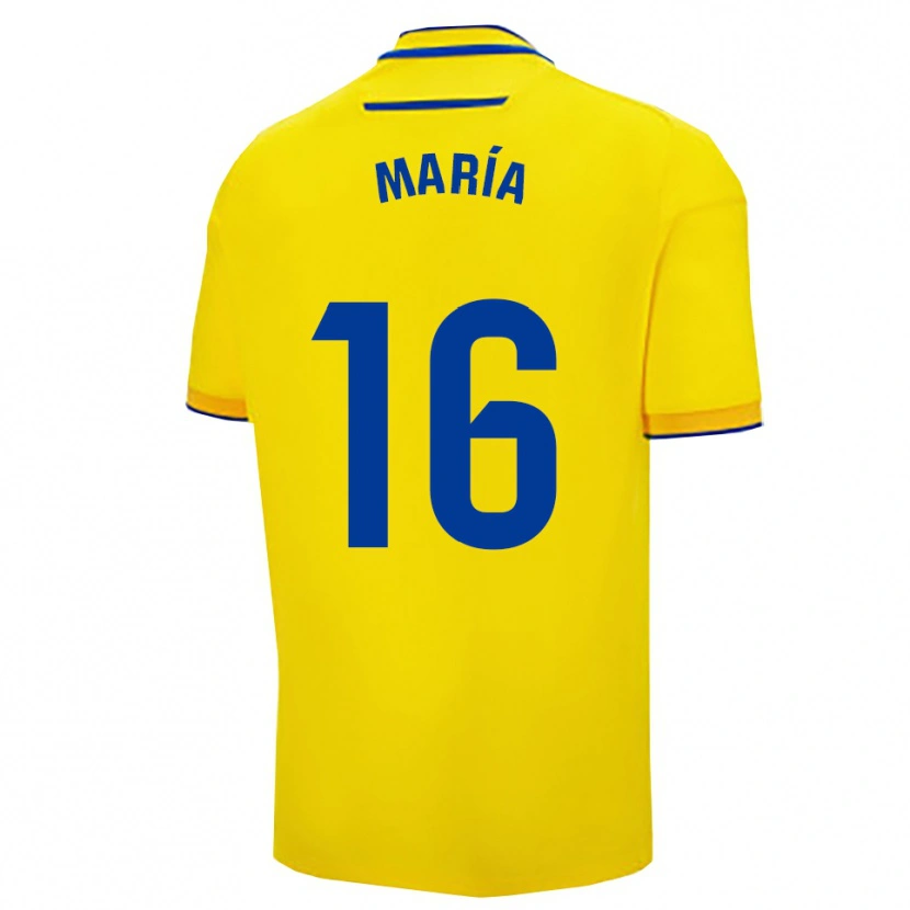 Danxen Hombre Camiseta María Llorente #16 Amarillo Marino 1ª Equipación 2025/26 La Camisa México