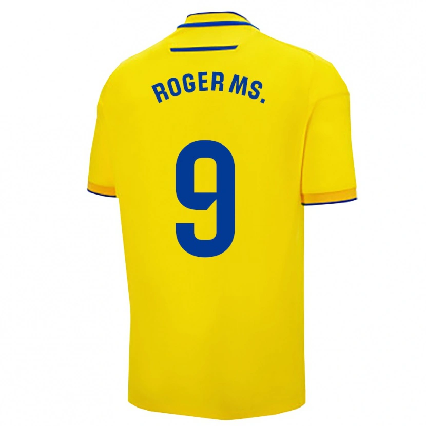 Danxen Hombre Camiseta Roger Martí #9 Amarillo Marino 1ª Equipación 2025/26 La Camisa México
