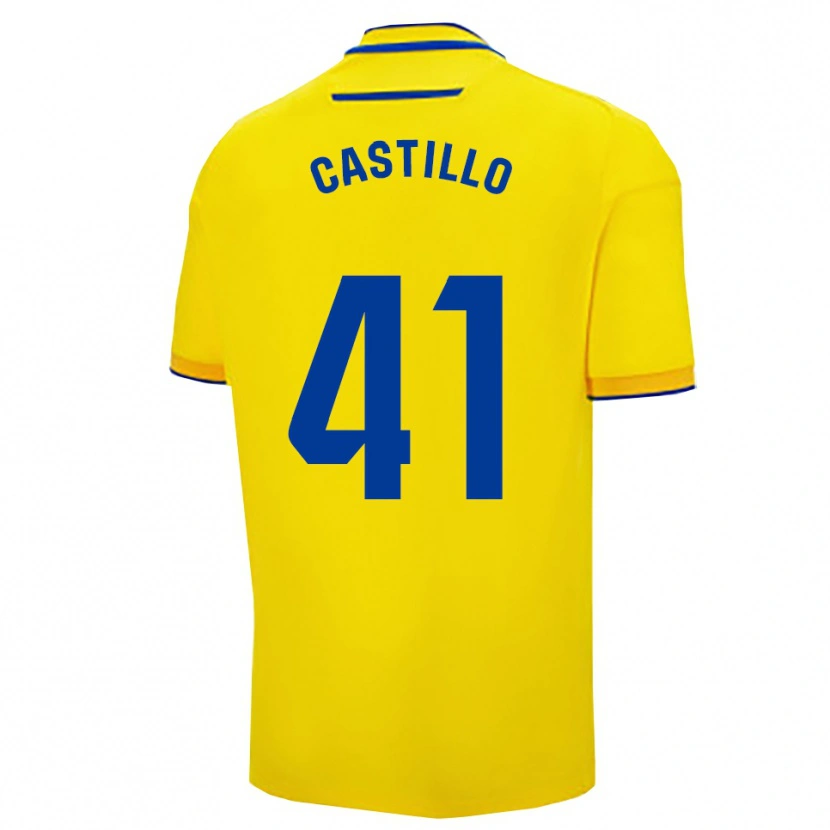Danxen Hombre Camiseta Francis Castillo #41 Amarillo Marino 1ª Equipación 2025/26 La Camisa México