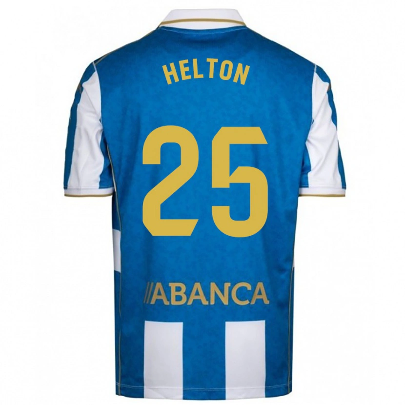 Danxen Hombre Camiseta Helton Leite #25 Blanco Azul 1ª Equipación 2025/26 La Camisa México