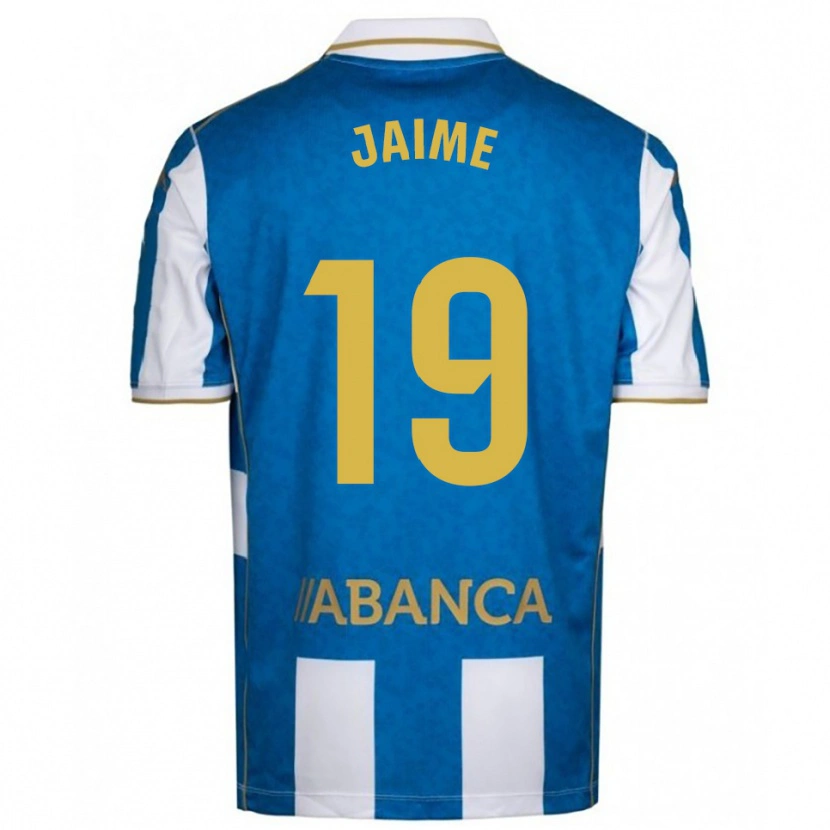 Danxen Hombre Camiseta Jaime Sánchez #19 Blanco Azul 1ª Equipación 2025/26 La Camisa México