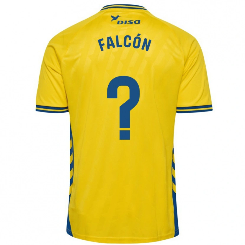 Danxen Hombre Camiseta Toni Falcón #0 Amarillo Azul 1ª Equipación 2025/26 La Camisa México