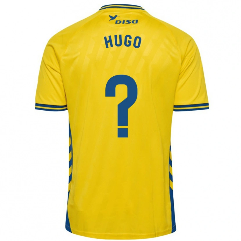 Danxen Hombre Camiseta Hugo Hernández #0 Amarillo Azul 1ª Equipación 2025/26 La Camisa México