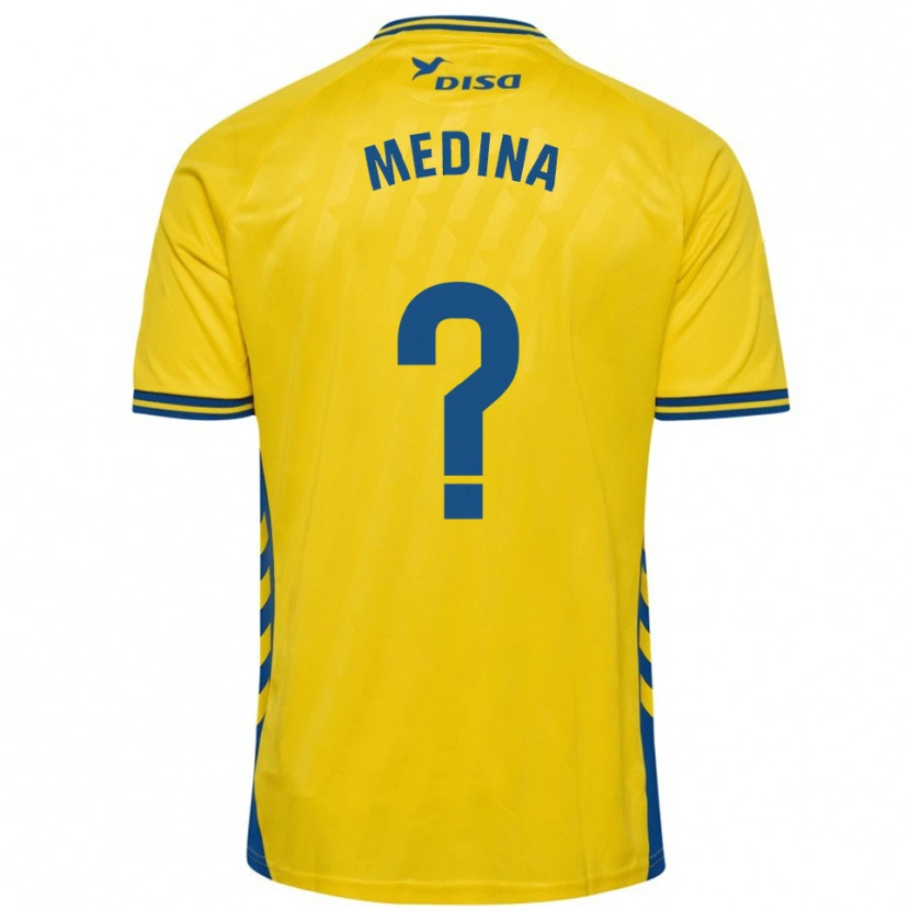 Danxen Hombre Camiseta Tomás Medina #0 Amarillo Azul 1ª Equipación 2025/26 La Camisa México