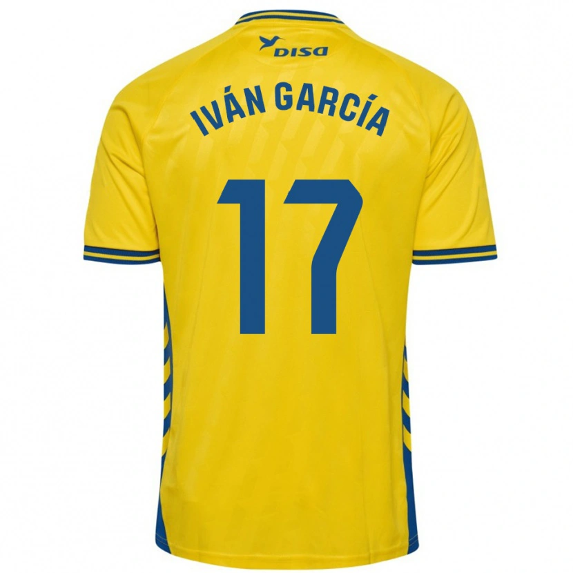 Danxen Hombre Camiseta Iván García #17 Amarillo Azul 1ª Equipación 2025/26 La Camisa México