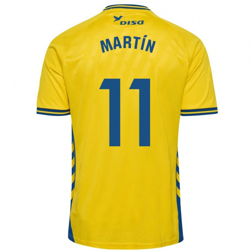 Danxen Hombre Camiseta Diego Martín #11 Amarillo Azul 1ª Equipación 2025/26 La Camisa México
