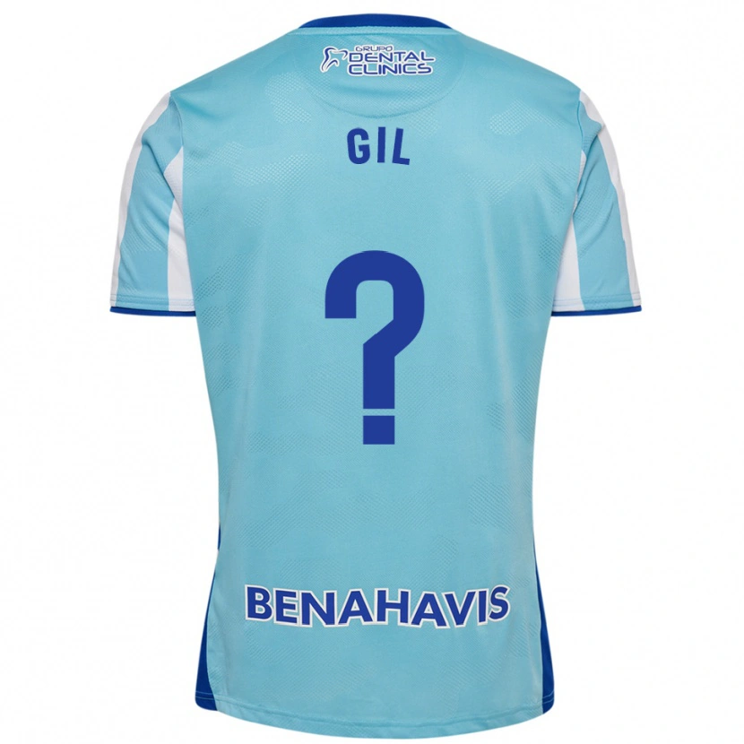 Danxen Hombre Camiseta José Gil #0 Celeste Blanco 1ª Equipación 2025/26 La Camisa México