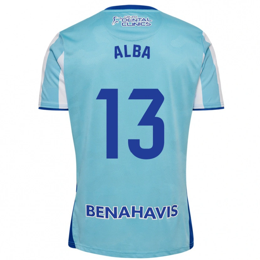 Danxen Hombre Camiseta Alba #13 Celeste Blanco 1ª Equipación 2025/26 La Camisa México