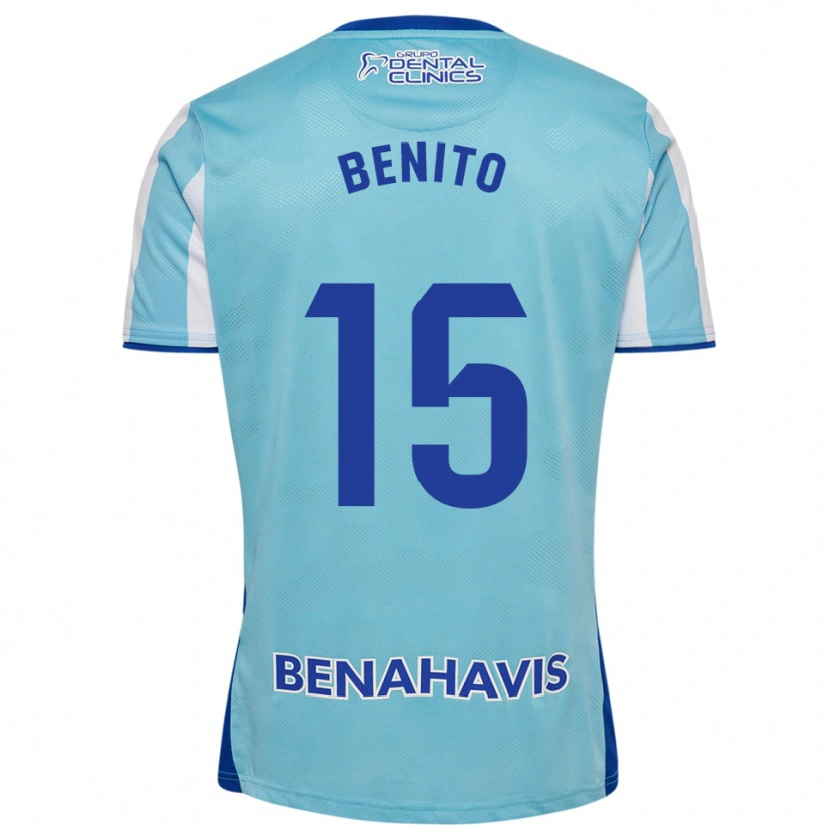 Danxen Hombre Camiseta Iván Benito #15 Celeste Blanco 1ª Equipación 2025/26 La Camisa México