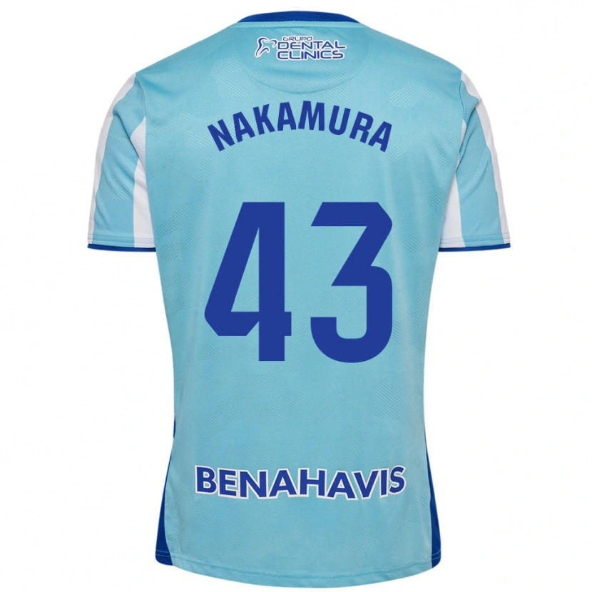 Danxen Hombre Camiseta Mare Nakamura #43 Celeste Blanco 1ª Equipación 2025/26 La Camisa México