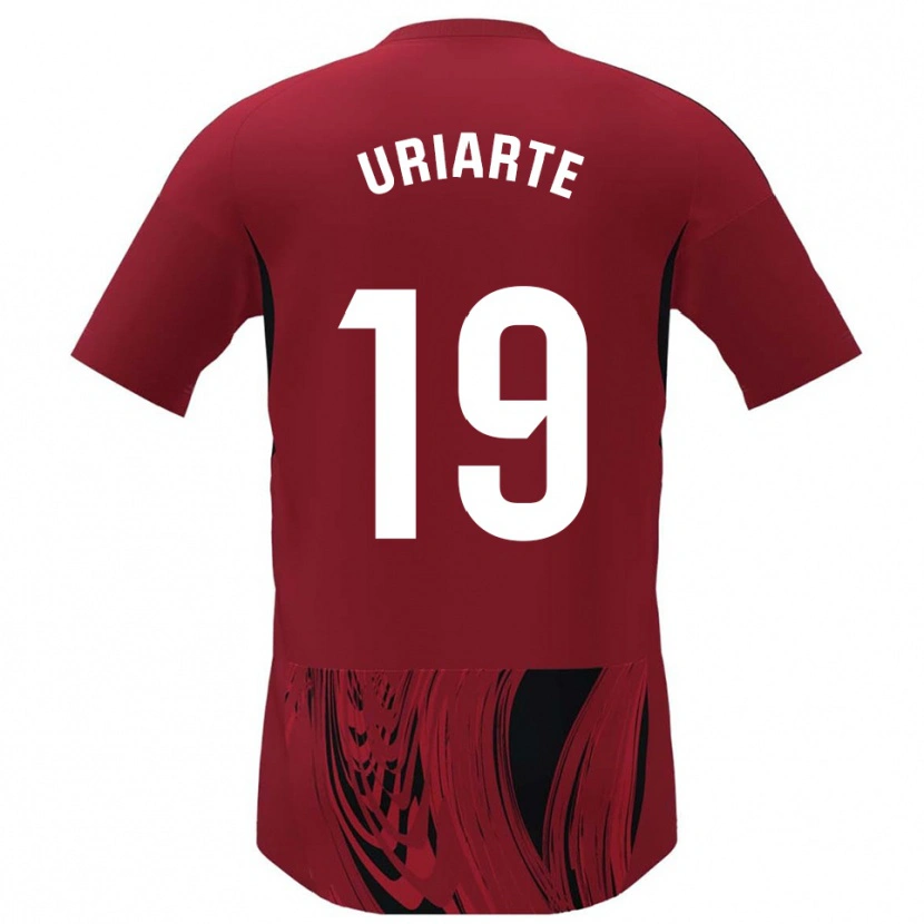 Danxen Hombre Camiseta Aritz Uriarte #19 Rojo Negro 1ª Equipación 2025/26 La Camisa México