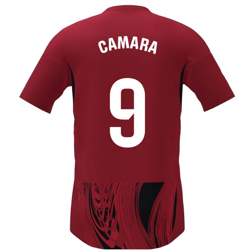 Danxen Hombre Camiseta Aaron Cámara #9 Rojo Negro 1ª Equipación 2025/26 La Camisa México