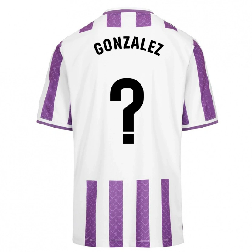 Danxen Hombre Camiseta Santi González #0 Morado Blanco 1ª Equipación 2025/26 La Camisa México