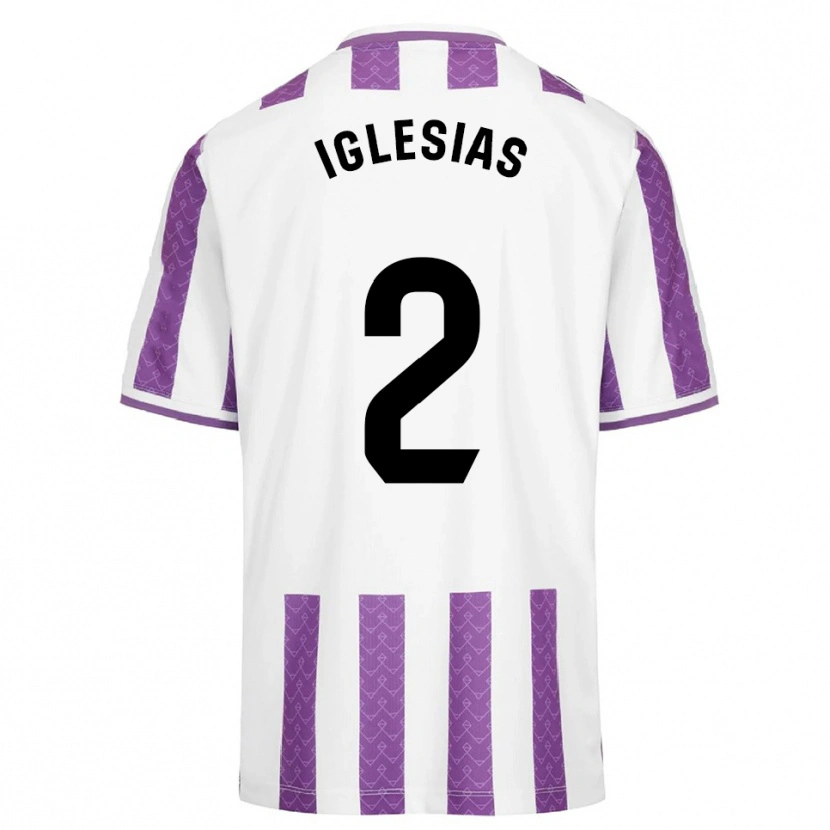 Danxen Hombre Camiseta Koke Iglesias #2 Morado Blanco 1ª Equipación 2025/26 La Camisa México