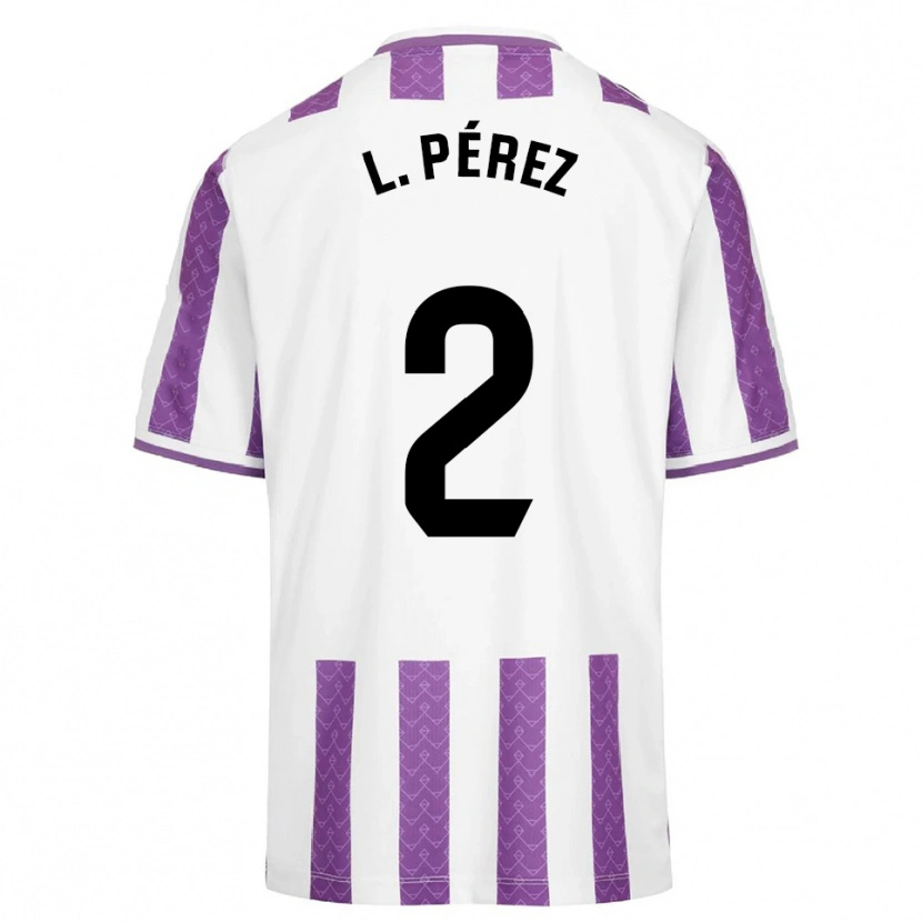 Danxen Hombre Camiseta Luis Pérez #2 Morado Blanco 1ª Equipación 2025/26 La Camisa México