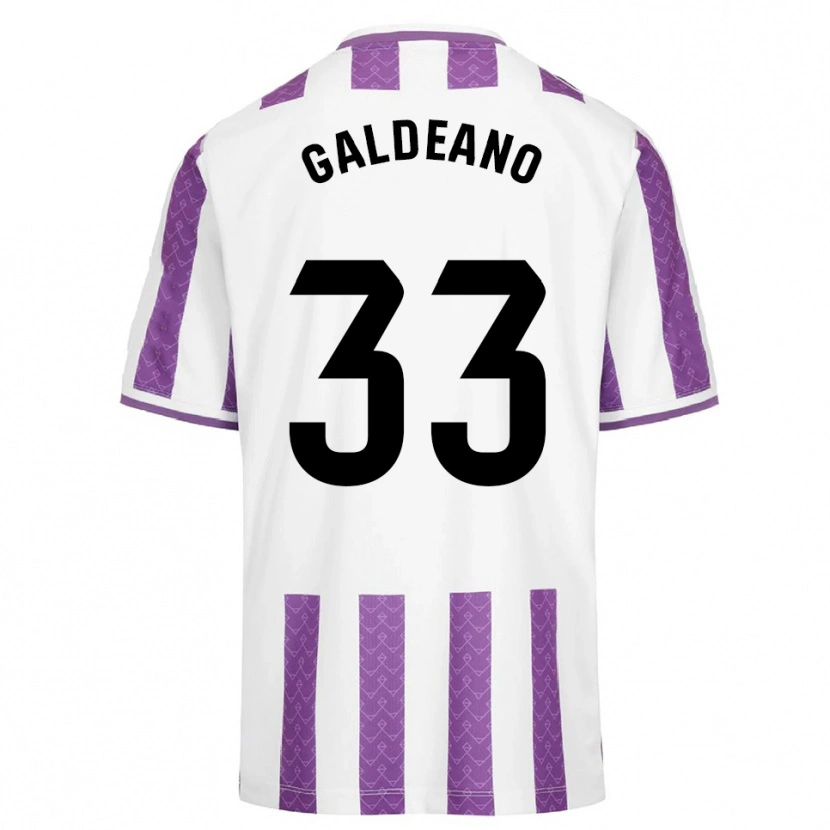 Danxen Hombre Camiseta Alejandro Galdeano #33 Morado Blanco 1ª Equipación 2025/26 La Camisa México
