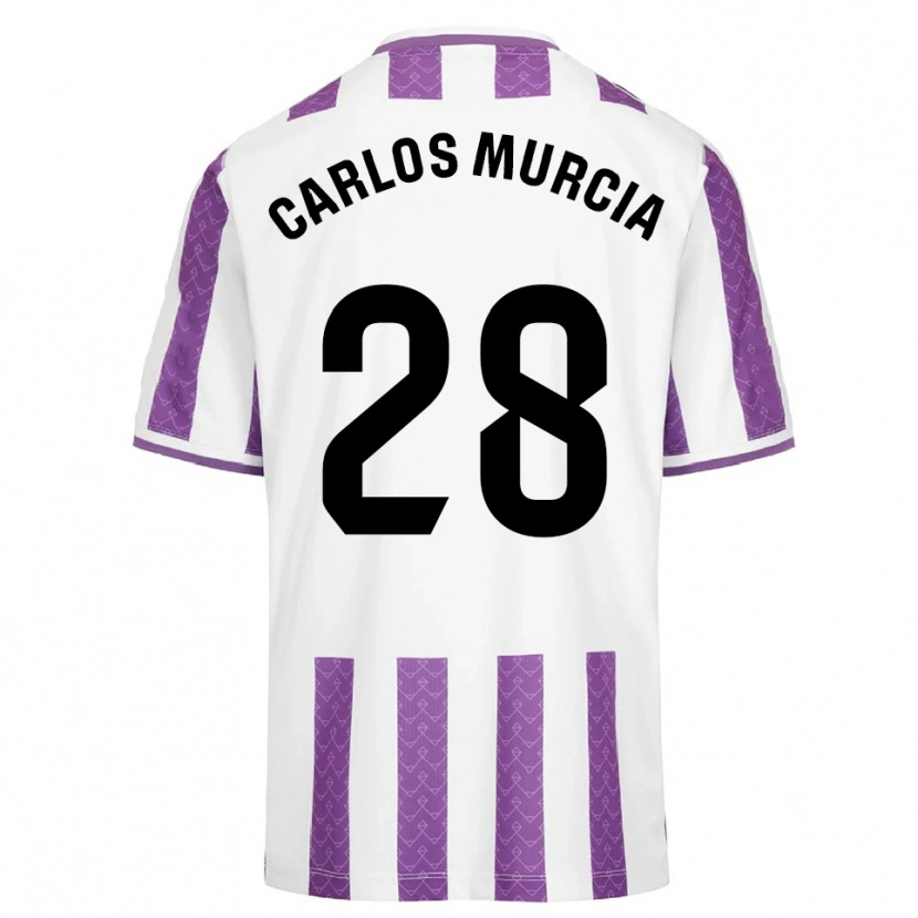 Danxen Hombre Camiseta Juan Carlos Murcia #28 Morado Blanco 1ª Equipación 2025/26 La Camisa México