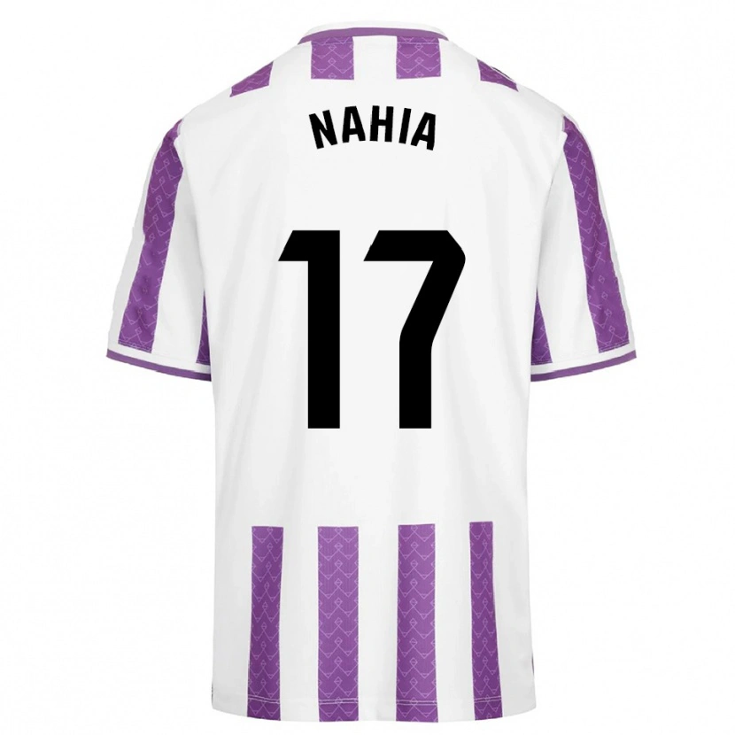 Danxen Hombre Camiseta Nahia Pastor Calvo #17 Morado Blanco 1ª Equipación 2025/26 La Camisa México