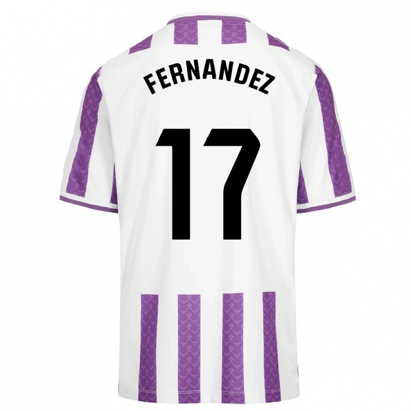 Danxen Hombre Camiseta Dani Fernández #17 Morado Blanco 1ª Equipación 2025/26 La Camisa México