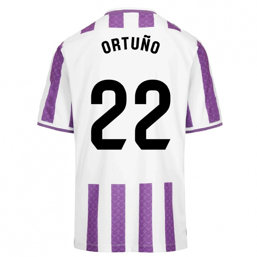 Danxen Hombre Camiseta Fran Ortuño #22 Morado Blanco 1ª Equipación 2025/26 La Camisa México