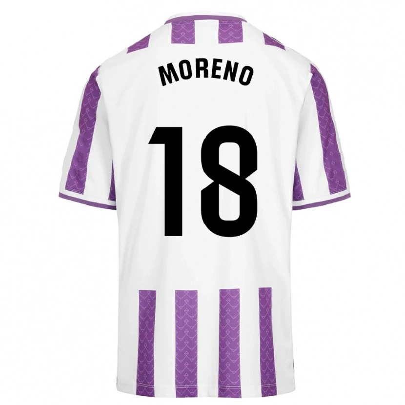 Danxen Hombre Camiseta Xavi Moreno #18 Morado Blanco 1ª Equipación 2025/26 La Camisa México