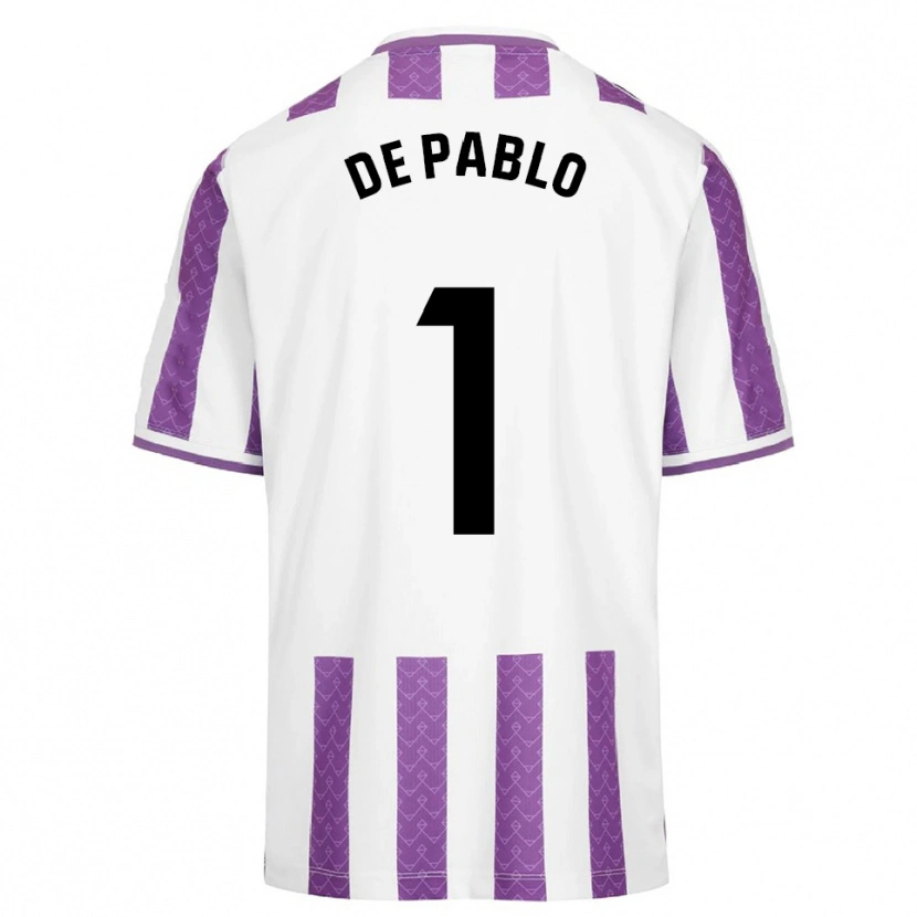 Danxen Hombre Camiseta Álvaro De Pablo #1 Morado Blanco 1ª Equipación 2025/26 La Camisa México