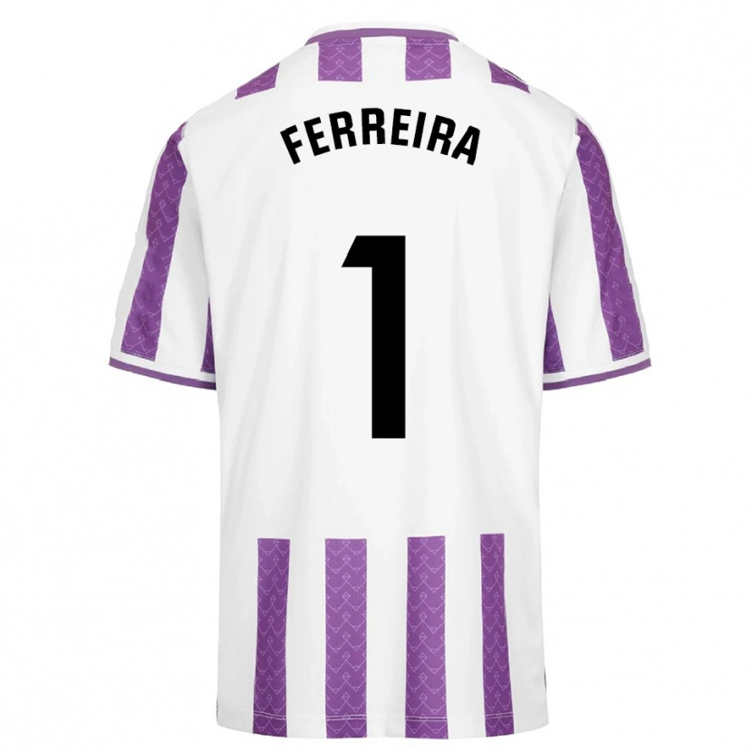 Danxen Hombre Camiseta Andre Ferreira #1 Morado Blanco 1ª Equipación 2025/26 La Camisa México