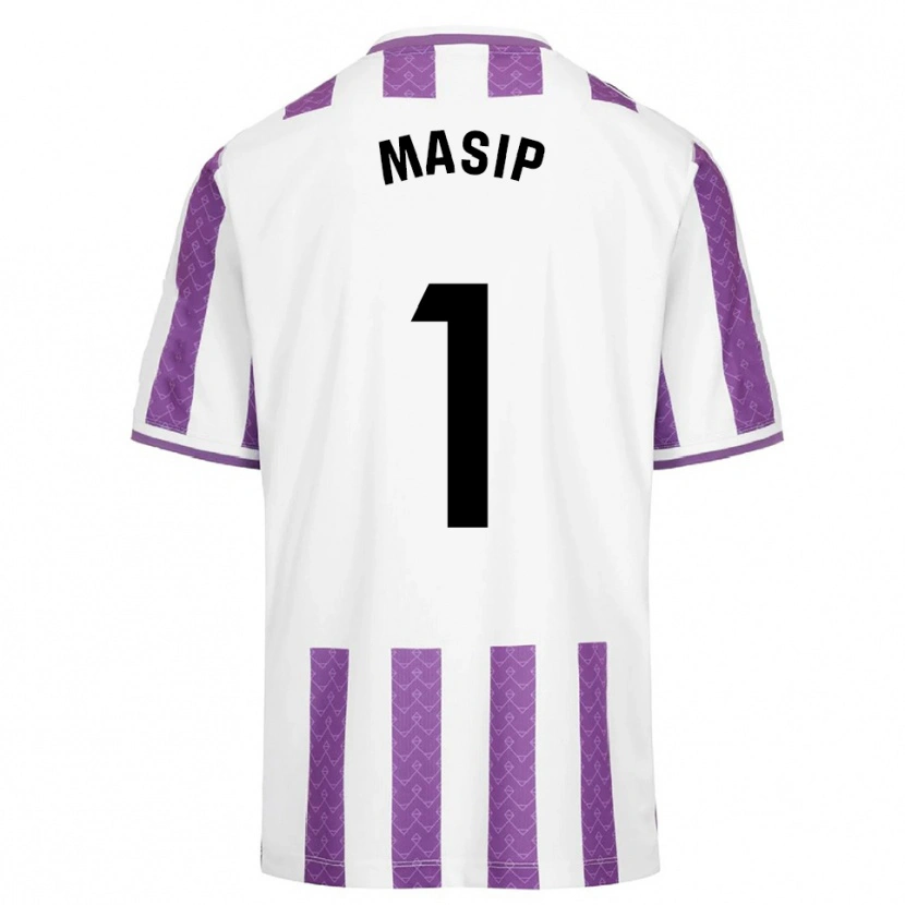 Danxen Hombre Camiseta Jordi Masip #1 Morado Blanco 1ª Equipación 2025/26 La Camisa México